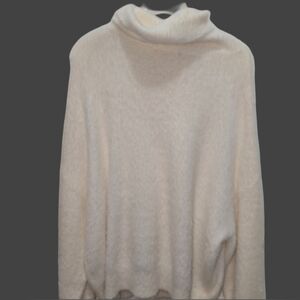 H&M Cream Cowl Neck Sweater Soft Knit